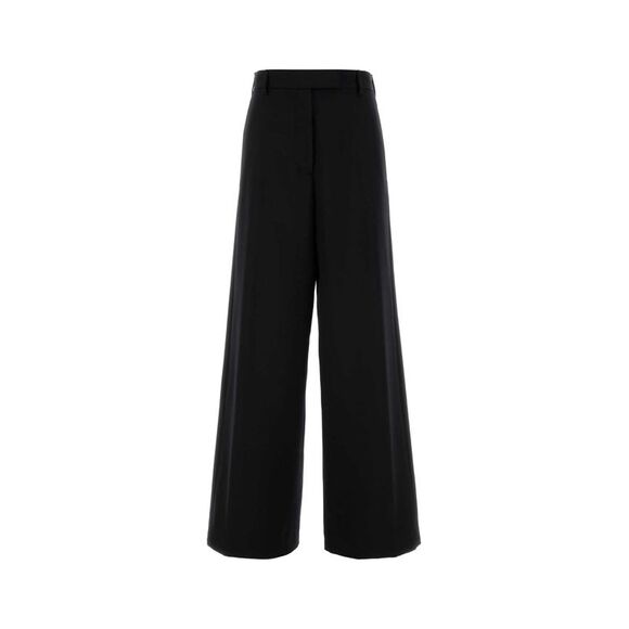 Dries Van Noten Women Black Wool Blend Penn Wide-Leg Pant